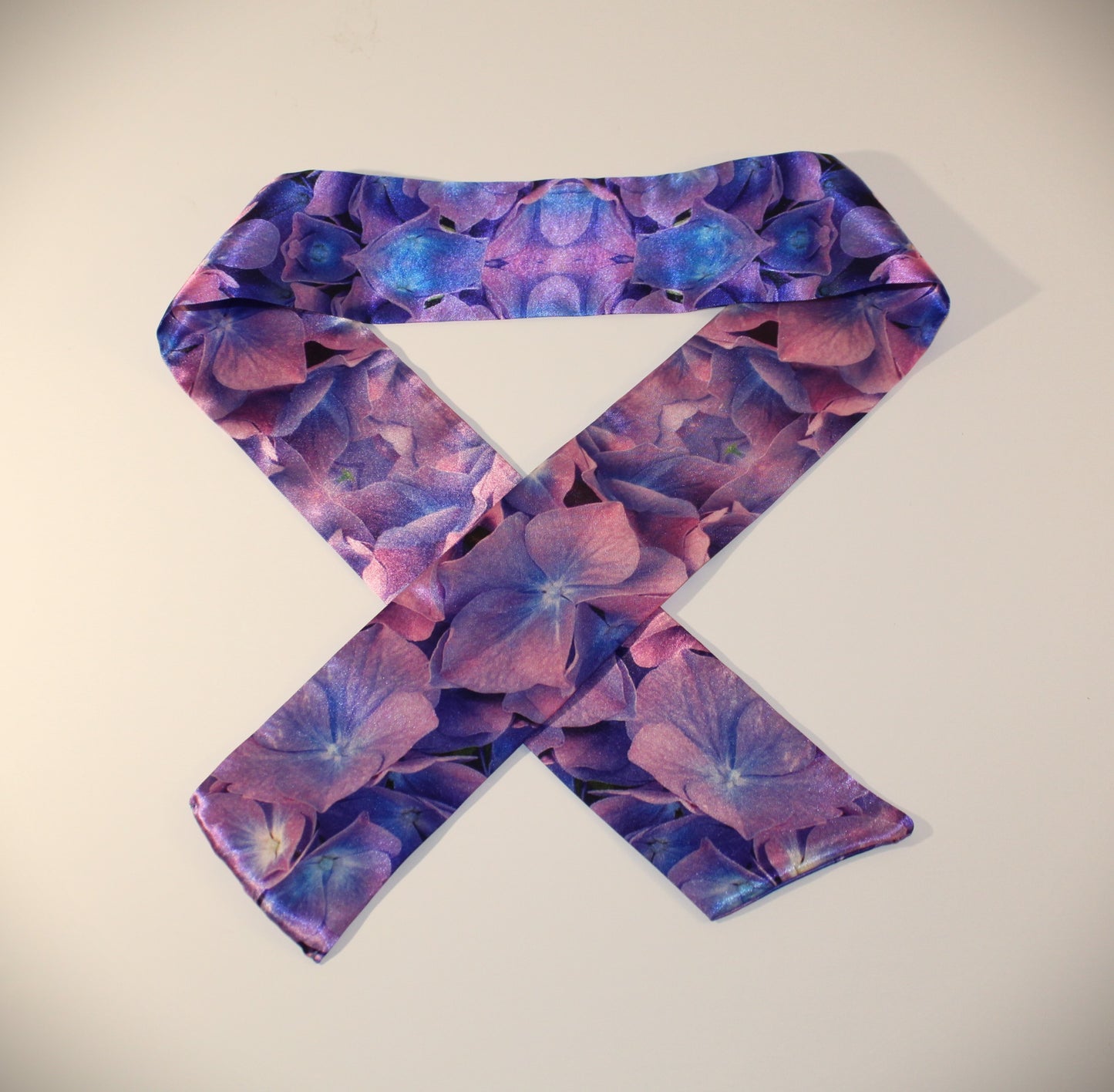 Satin skinny scarf