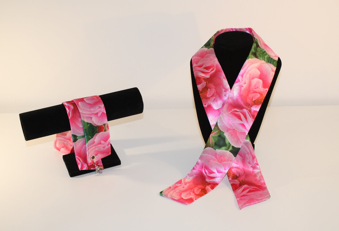 Check print twilly band, Silk Scarves & Bandeau