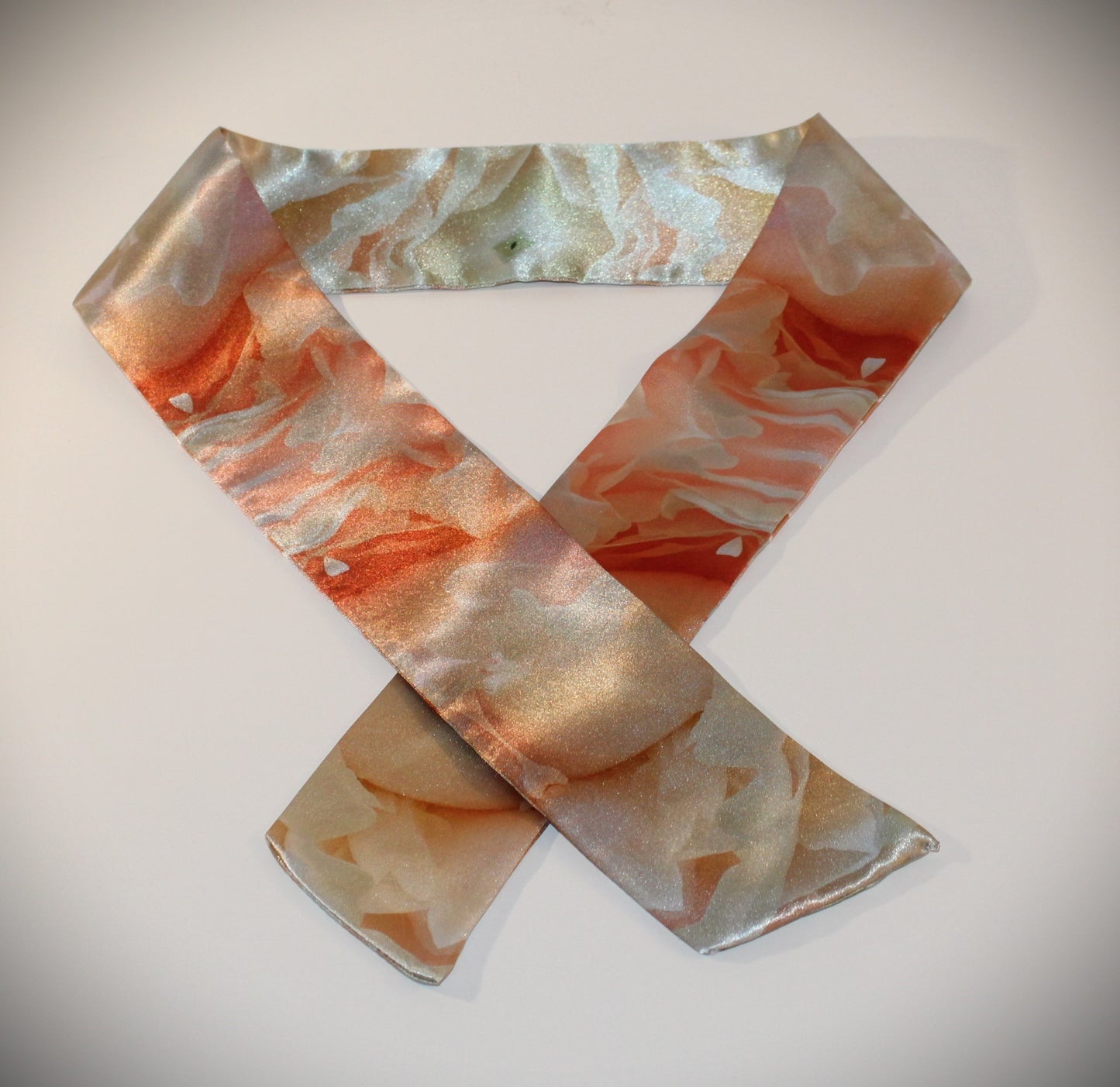 Satin skinny scarf